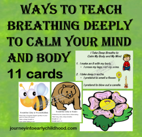 Variety of Ways to Teach Deep Breathing journeyintoearlychildhood.com